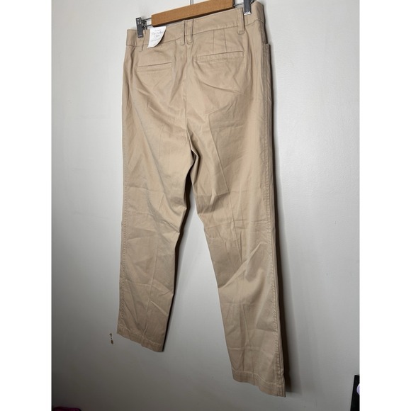 Talbots The Perfect Chino Pants Womens Tan Straight Leg Stretch Size 8P New NWT - Picture 7 of 13
